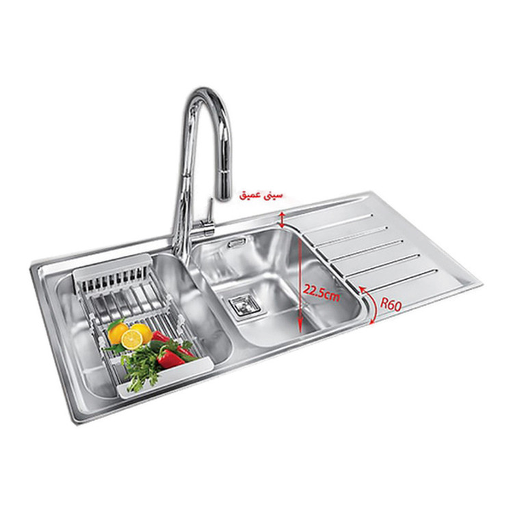سینک ظرفشویی اخوان توکار کد 510S